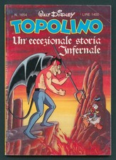 Topolino 1654 L'Inferno di Paperino Chierchini Mondadori 1987 Buono 45