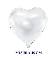 CUORE FOIL BIANCO METALLIZZATO
