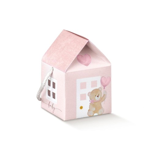 10x little bear - rosa, casa