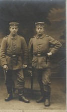 Militari - Prima Guerra Mondiale - Foto ricordo di due giovanissimi   -mif214