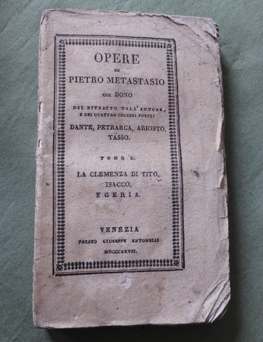 Libro opere metastasio - libro, x