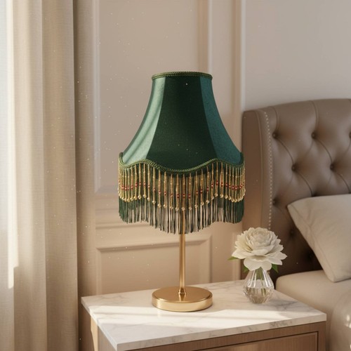 Paralume con frange look - con,