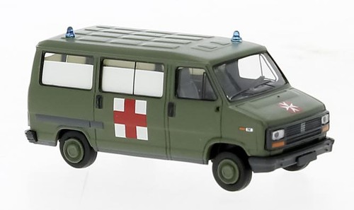 Brekina fiat ducato - fiat, ambulanza