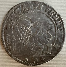 DUCATO A.P. VENEZIA DOGE DOMENICO CONTARINI 1659-1674 MONETA ARGENTO D. CM 4,0
