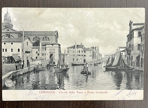 Vecchia cartolina chioggia - vecchia,