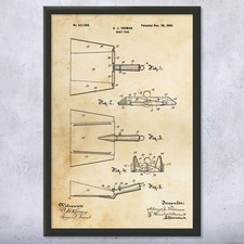Dustpan Patent Wall Art: arte