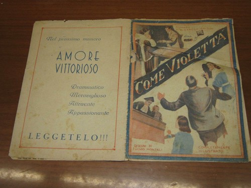 Romanzo epoca illustrato - romanzo, d'epoca