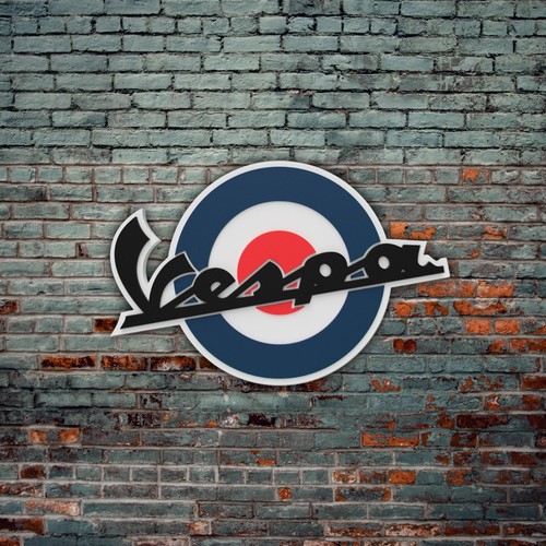 Logo legno vespa - legno,