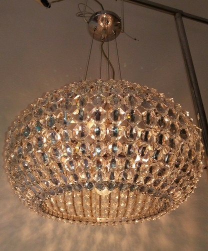 Bellissimo lampadario cromo - lampadario,
