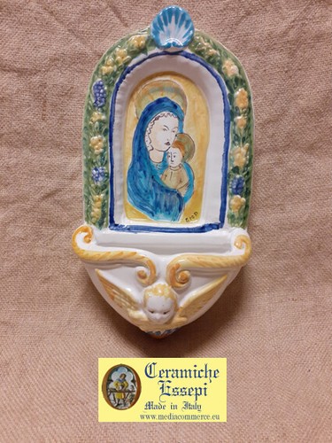 Acquasantiera ceramica - acquasantiera,