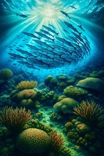 Underwater Coral Reef Digital
