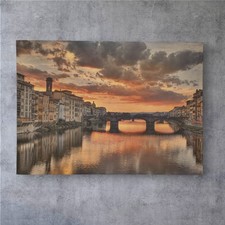 Quadro riproduzione Ponte Vecchio Firenze Italia 