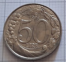 moneta 50 lire piccola anno