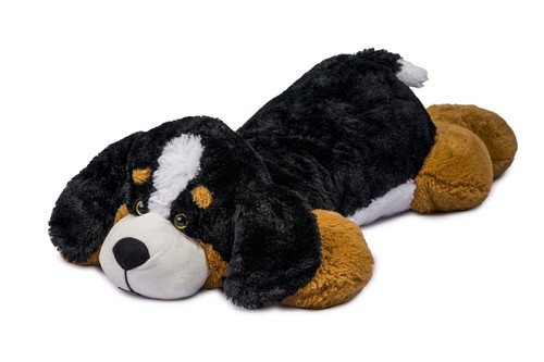 Peluche cane steso marrone - peluche,
