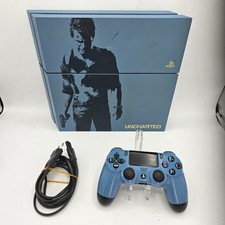 Console Sony PS4 fat Uncharted Limited Edition 1tb Blue Gaming con Controller