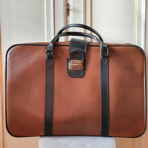 Valigia vera pelle vintage - -,