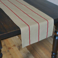 Lauren Rouge Runner 13x90 Vintage Striscia Rossa Shabby Chic Cottage Lino