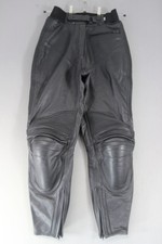 IXS PANTALONE BIKER PELLE NERO CON PROTEZIONI CE RIMOVIBILI:VITA 28/I GAMBA 29"