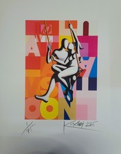 Mark Kostabi Serigrafia UV The