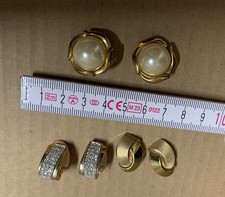 Orecchini clip vintage 3 paia