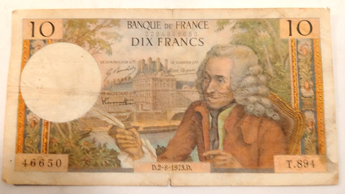 Banconota franchi - banconota, 10
