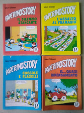 n° 4 quaderni PAPERINO STORY WALT DISNEY Pigna anni 70 Zio Paperone Qui Quo Qua