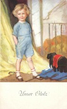 Cartolina giovane ragazzo ed