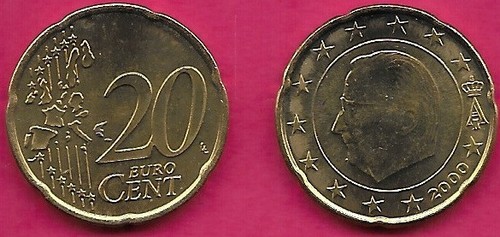Belgio euro cent 2000 unc - belgio,