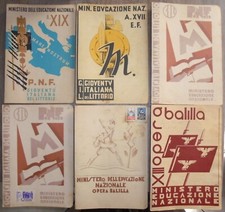 Lotto di 6 PAGELLE SCOLASTICHE