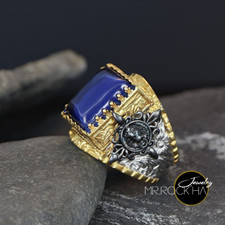 Anello Uomo Pietra Ambra