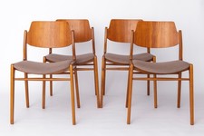 4 sedie da pranzo Mid-Century in teak, Hartmut Lohmeyer per Wilkhahn, anni '60