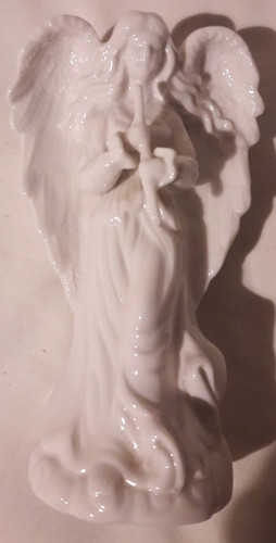 Angelo bianco con - angelo, flauto