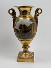 Vase en Porcelaine de paris Epoque Empire XIXe Buveuse de Vin