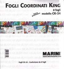 MARINI FOGLI COORDINATI KING MODELLO CK 24 CONFEZIONE DA 8  FOGLI NUOVA MF7929
