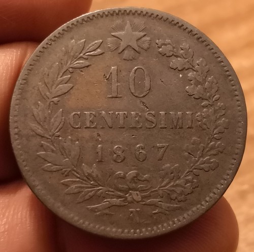 Moneta centesimi 1867 - 10,
