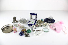 Lotto 18 Bomboniere Soprammobili Vetro Resina Metallo Pietra Trasparente Vintage