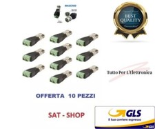 10 pz CONNETTORE BNC maschio a