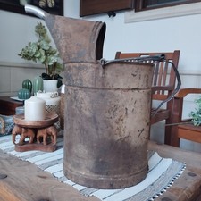 ANTICA BROCCA H=46cm CONTENITORE IN METALLO LATTA VERSATOIO PRIMI 900 PORTAFIORI