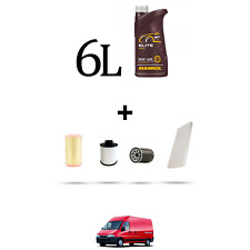 HOFFCAR Kit tagliando 4 FILTRI e 6L OLIO per Fiat Ducato (244) 2.8 JTD 94kw dal 