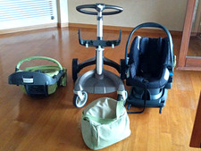 Trio Stokke Xplory Carry Cot completa di accessori