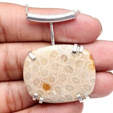 Collana Corallo Fossile Gemma