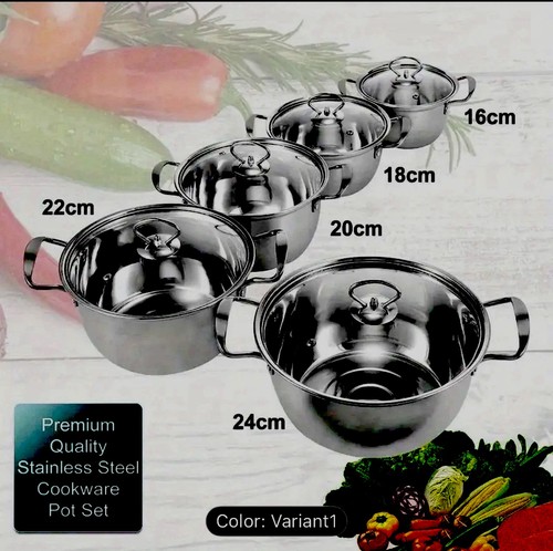 Set pentole acciaio inox - di,