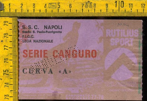 Biglietto stadio calcio anni - calcio,