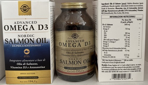 Solgar advanced omega - omega, d3