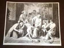 Salone di Pittura del 1857 Una esecuzione Quadro di Isambert