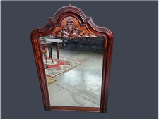 SPECCHIERA CAMINIERA IN MOGANO ORIGINALE EPOCA XIX SECOLO RESTAURATA