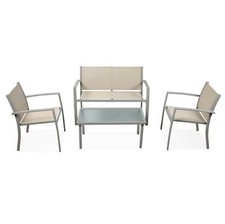 Salotto da esterno in acciaio