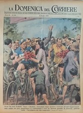 FAUSTO COPPI GINO BARTALI GIRO ITALIA DOMENICA CORRIERE 1949 23