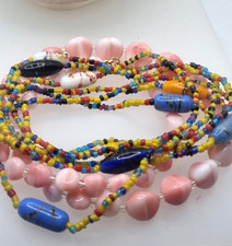 COLLANE VETRO COLLANA ROSA