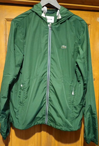 Giacca lacoste verde con - lacoste, zip